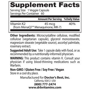 Vitamin K2 MenaQ7 Capsules - Image 3