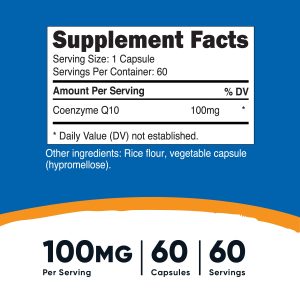 Nutricost CoQ10 Capsules (60 Capsules) - Image 2