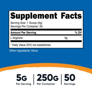 Nutricost L-Arginine Powder (1 KG) - Image 2