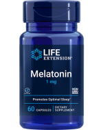 Life Extension, Melatonin, 1 mg, 60 Capsules