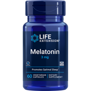 Life Extension, Melatonin, 3 mg, 60 Vegetarian Capsules