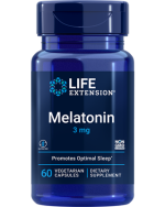 Life Extension, Melatonin, 3 mg, 60 Vegetarian Capsules