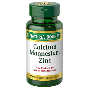 Nature's Bounty, Calcium Magnesium Zinc with Vitamin D3, 100 Coated Caplets