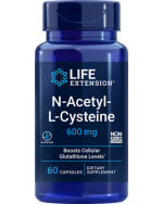 Life Extension, N-Acetyl-L-Cysteine, 600 mg, 60 Capsules