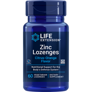 Life Extension, Zinc Lozenges, Citrus-Orange, 60 Vegetarian Lozenges