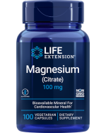 Life Extension, Magnesium (Citrate), 100 mg, 100 Vegetarian Capsules