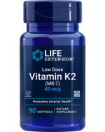 Life Extension, Low Dose Vitamin K2 (MK-7), 45 mcg, 90 Softgels