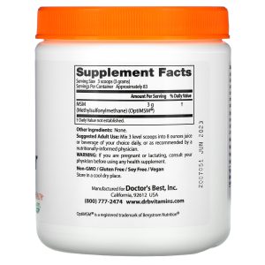 Doctor's Best MSM Powder with OptiMSM, 8.8 oz (250 g) - Image 2