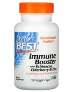 Doctor's Best Immune Booster with Echinacea, Elderberry & Zinc, 120 Veggie Caps