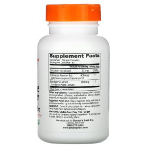 Doctor's Best Immune Booster with Echinacea, Elderberry & Zinc, 120 Veggie Caps - Image 2