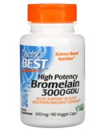 Doctor's Best High Potency Bromelain 3000 GDU, 500 mg, 90 Veggie Caps