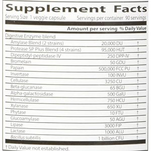 Doctor's Best, Digestive Enzymes, 90 Veggie Caps - Image 2
