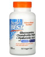 Doctor's Best, Glucosamine Chondroitin MSM + Hyaluronic Acid, 150 Veggie Caps