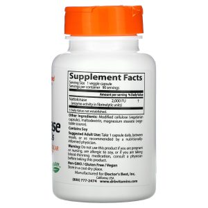 Doctor's Best Nattokinase, 2,000 FUs, 90 Veggie Caps - Image 2