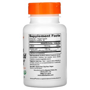 Doctor's Best Stabilized R-Lipoic Acid with BioEnhanced Na-RALA, 100 mg, 60 Veggie Caps - Image 2