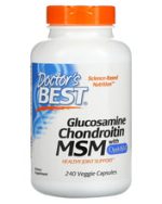 Doctor's Best, Glucosamine Chondroitin MSM with OptiMSM, 240 Capsules