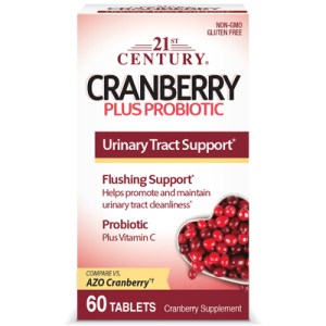 21st Century, Cranberry Plus Probiotic, 60 Tablets