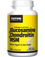 Jarrow Formulas, Glucosamine + Chondroitin + MSM with Manganese and Vitamin C, 120 Capsules