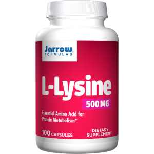 Jarrow Formulas, L-Lysine, 500 mg, 100 Capsules