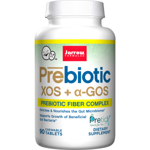 Jarrow Formulas, Prebiotic XOS + a-GOS, 90 Chewable Tablets
