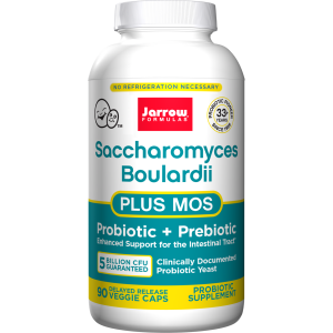 Jarrow Formulas, Saccharomyces Boulardii Plus MOS, 5 Billion, 90 Delayed Release Veggie Caps