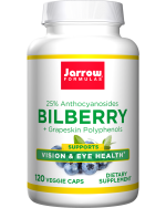 Jarrow Formulas, Bilberry + Grapeskin Polyphenols, 120 Veggie Caps