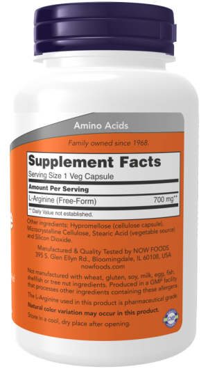 L-ARGININE 700mg 180 VCAPS - Image 2