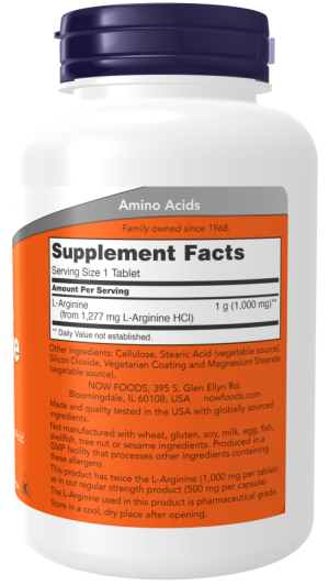 L-ARGININE 1000mg 120 TABS - Image 2