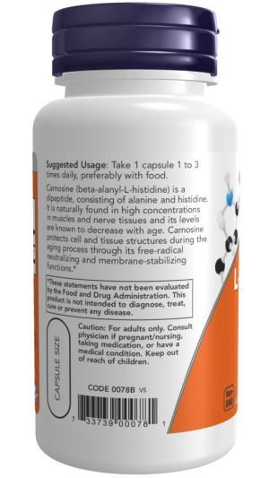 L-CARNOSINE 500MG 100 VCAPS - Image 3