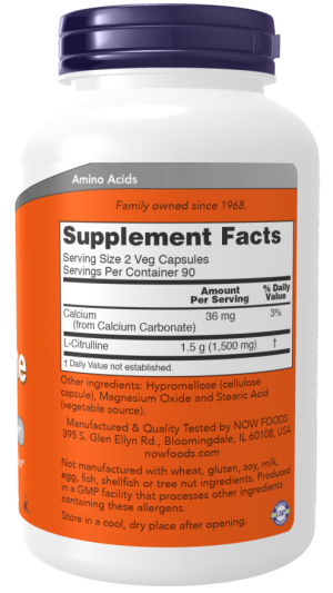 L-CITRULLINE 750MG 90 VCAPS - Image 4