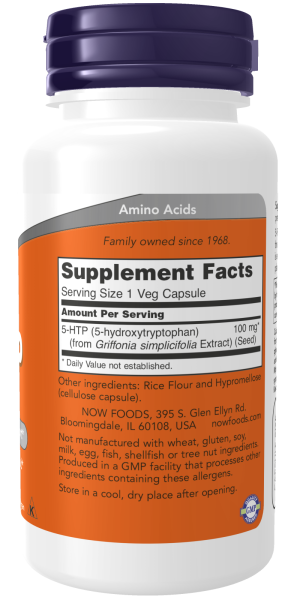 5-HTP 100mg 60 VCAPS - Image 3
