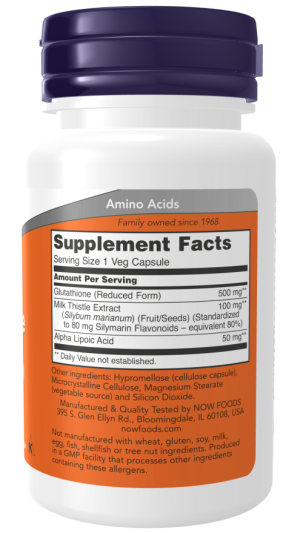 GLUTATHIONE 500mg 60 VCAPS - Image 2