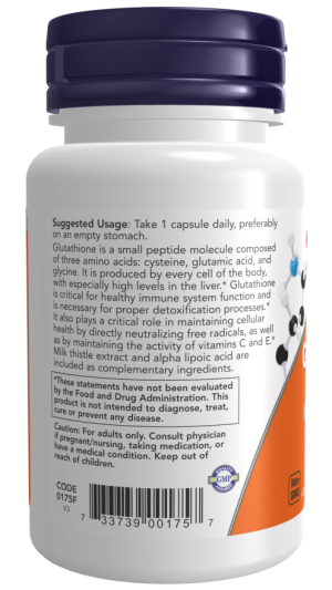 GLUTATHIONE 500mg 60 VCAPS - Image 3
