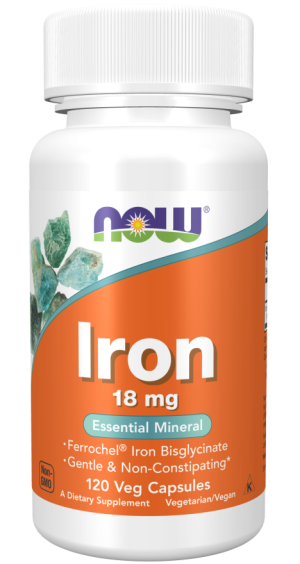 IRON 18MG FERROCHEL(R) 120 VCAPS