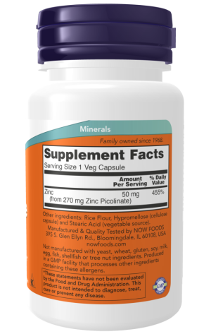 ZINC PICOLINATE 50mg 120 VCAPS - Image 2