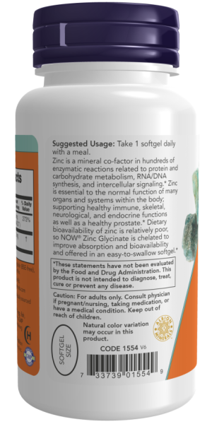ZINC GLYCINATE 30mg 120 SGELS - Image 3