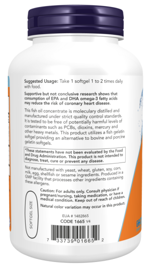 ULTRA OMEGA-3 FO 500/250 FISH GELATIN 180 FSG - Image 3