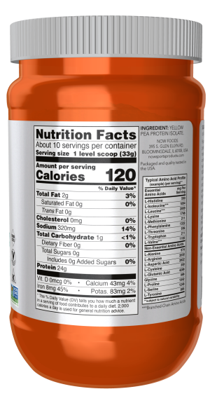 PEA PROTEIN UNFLAVORED 12 OZ - Image 3