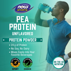 NOW Foods, Sports, Pea Protein, Pure Unflavored, 2 lbs (907 g) - Image 4