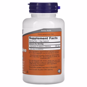 NOW Foods, L-Carnosine, 500 mg, 100 Veg Capsules - Image 3