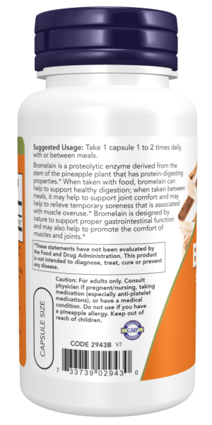 BROMELAIN 500MG/2400GDU 120 VCAPS - Image 3