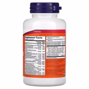 NOW Foods, Daily Vits, Multi Vitamin & Mineral, 120 Veg Capsules - Image 2