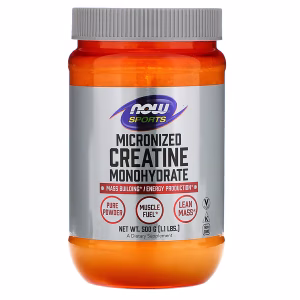 NOW Foods -Sports, Micronised Creatine Monohydrate- 1.1 lbs (500 g)/ 2.2 lbs (1 kg)