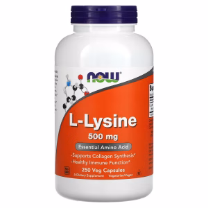NOW Foods, L-Lysine, 500 mg, 250 Veg Capsules