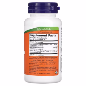 NOW Foods, Reishi Mushrooms, 270 mg, 100 Veg Capsules - Image 2