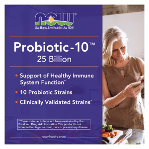 NOW Foods, Probiotic-10, 100 Billion, 30 Veg Capsules - Image 2