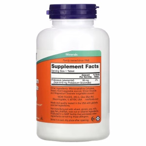 NOW Foods, Potassium Gluconate, 99 mg, 250 Tablets - Image 2