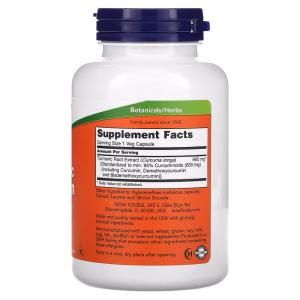 NOW Foods, Turmeric Curcumin, 120 Veg Capsules (665 mg per Capsule) - Image 2