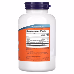 NOW Foods, Cod Liver Oil, 650 mg, 250 Softgels - Image 2
