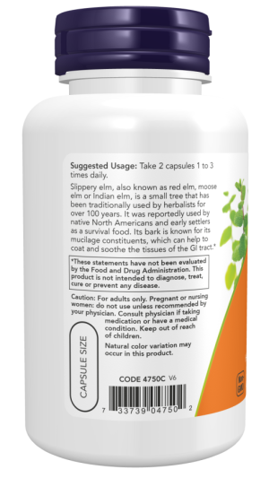 SLIPPERY ELM 400mg 100 VCAPS - Image 3